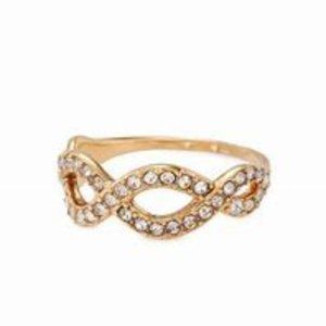 Stella & Dot Eternal Band Ring gold plated, Size 6